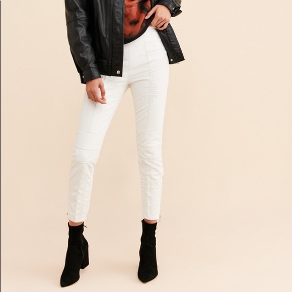 New Free People Kaelin moto skinny leather pants - Picture 9 of 11